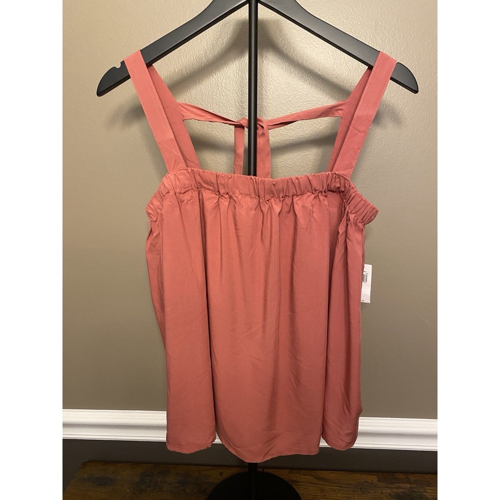 Old Navy Tie Back Cami Swing Top Boho Sleeveless Womens Size Medium Pink